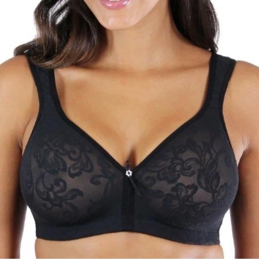 Lunaire Black Versailles Wire-Free Seamless Bra